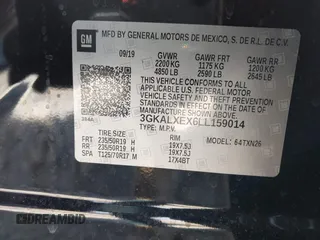 2020 GMC Terrain Denali with VIN 3GKALXEX6LL159014, listed as a IAAI auction lot 41867430 with 41,652 mi miles and . Bid and sale history available at DreamBid. Image 9.