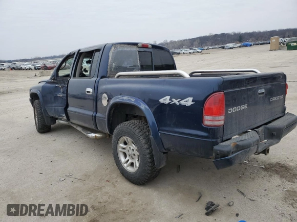 2004 Dodge Dakota Sport z VIN 1D7HG38N04S680272, wystawiony jako Copart lot #44467735 z przebiegiem Nie podano mil oraz Szkoda całkowita • Salvage title. Historia ofert i sprzedaży dostępna na DreamBid. Obrazek 2.