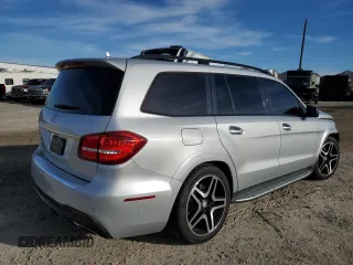 2017 Mercedes-Benz GLS 550 with VIN 4JGDF7DE1HA874776, listed as a Copart auction lot 43301714 with 97,583 mi miles and . Bid and sale history available at DreamBid. Image 3.