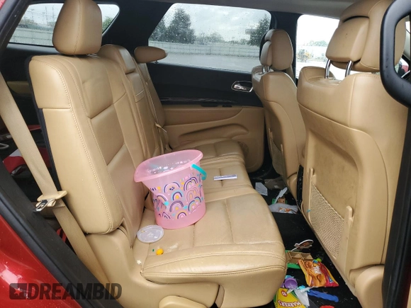 2011 Dodge Durango Citadel with VIN 1D4SE5GT3BC695425, listed as a Copart auction lot 57605535 with 186,998 mi miles and Salvage title. Bid and sale history available at DreamBid. Image 11.