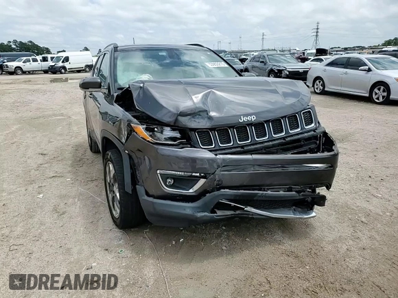 2018 Jeep Compass Limited with VIN 3C4NJCCB2JT204109, listed as a Copart auction lot 53953215 with 94,566 mi miles and Salvage Title. Bid and sale history available at carsss.com. Image 14.
