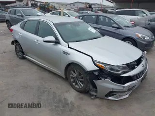 2020 Kia Optima LX with VIN 5XXGT4L34LG388596, listed as a IAAI auction lot 41899442 with 95,792 mi miles. Bid and sale history available at carsss.com. Image 1.