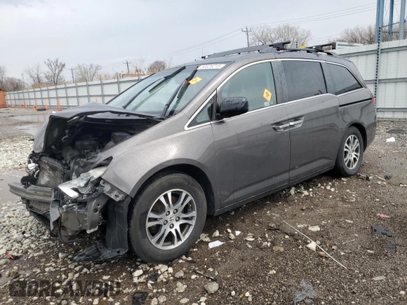 2011 Honda Odyssey EX-L with VIN 5FNRL5H64BB004285, listed as a Copart auction lot 50026215 with Not Provided miles and Salvage Title. Bid and sale history available at carsss.com. Image 1.