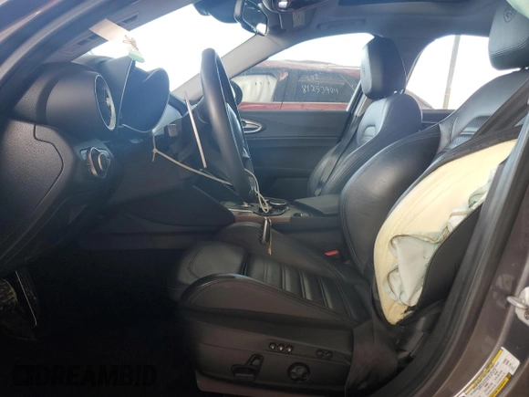 2019 Alfa Romeo Giulia Ti Sport with VIN ZARFANBN2K7622452, listed as a Copart auction lot 81540384 with 58,193 mi miles and Non Repairable. Bid and sale history available at carsss.com. Image 7.