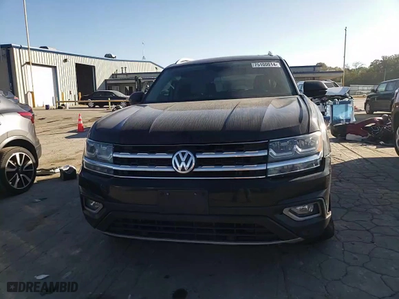 2019 Volkswagen Atlas 3.6L V6 SEL with VIN 1V2ER2CA4KC528765, listed as a Copart auction lot 75100014 with 0 mi miles and Salvage Title. Bid and sale history available at carsss.com. Image 11.