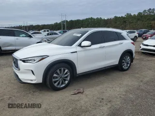 2021 Infiniti QX50 Luxe z VIN 3PCAJ5BAXMF107374, wystawiony jako Copart lot #85003014 z przebiegiem 44 725 mil mil oraz Czysty tytuł • Clean title. Historia ofert i sprzedaży dostępna na DreamBid. Obrazek 1.