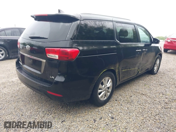 2016 Kia Sedona LX with VIN KNDMB5C15G6163280, listed as a IAAI auction lot 42192788 with 116,516 mi miles and . Bid and sale history available at DreamBid. Image 4.