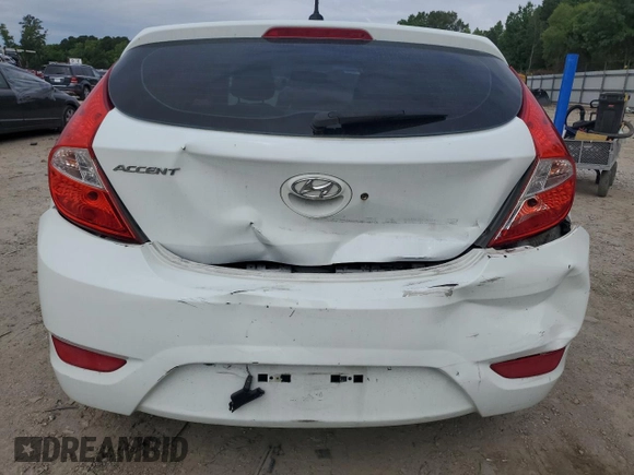 2012 Hyundai Accent GS with VIN KMHCT5AEXCU042471, listed as a Copart auction lot 56317385 with 173,493 mi miles and Salvage title. Bid and sale history available at DreamBid. Image 6.