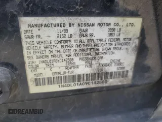 2000 Nissan Altima GXE with VIN 1N4DL01A0YC142560, listed as a Copart auction lot 41752175 with 228,857 mi miles and Salvage Title. Bid and sale history available at carsss.com. Image 14.
