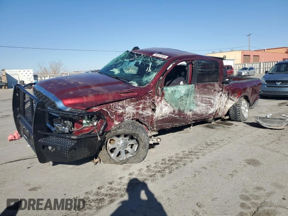 2022 Ram 2500 Big Horn with VIN 3C6UR5DJ9NG170052, listed as a Copart auction lot 88107035 with 69,533 mi miles and Salvage Title. Bid and sale history available at carsss.com. Image 1.