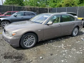 2005 BMW 7 Series 745Li z VIN WBAGN63555DS58036, wystawiony jako Copart lot #55787485 z przebiegiem 111 395 mil mil oraz Szkoda całkowita • Salvage title. Historia ofert i sprzedaży dostępna na DreamBid. Obrazek 1.