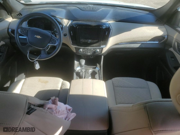 2023 Chevrolet Traverse LS with VIN 1GNERFKW9PJ265267, listed as a Copart auction lot 50370245 with 15,638 mi miles and Salvage Title. Bid and sale history available at carsss.com. Image 8.