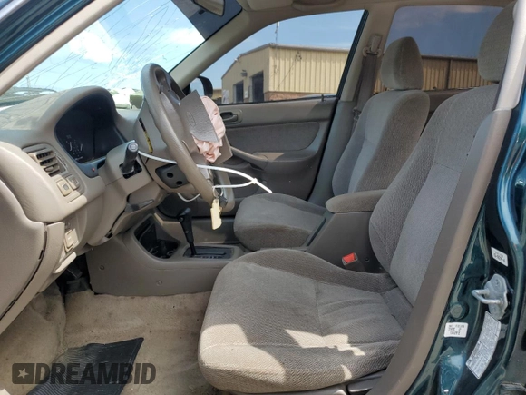 1998 Honda Civic LX with VIN 2HGEJ6675WH613506, listed as a Copart auction lot 54968535 with 196,756 mi miles and Salvage Title. Bid and sale history available at DreamBid. Image 7.