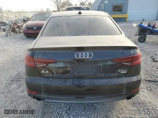 2018 Audi A4 Premium Plus with VIN WAULMAF43JN019550, listed as a Copart auction lot 83832484 with 75,466 mi miles and Salvage Title. Bid and sale history available at carsss.com. Image 6.
