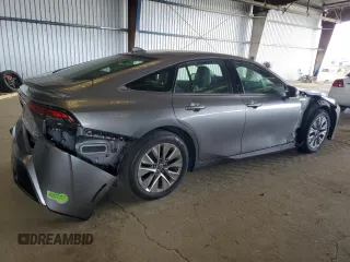 2022 Toyota Mirai XLE with VIN JTDAAAAAXNA007389, listed as a Copart auction lot 58393325 with 27,317 mi miles and Salvage title. Bid and sale history available at DreamBid. Image 3.