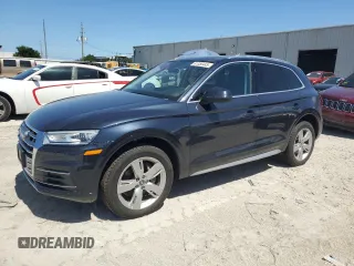 2019 Audi Q5 Premium with VIN WA1ANAFYXK2117563, listed as a Copart auction lot 61355445 with 49,209 mi miles and Salvage title. Bid and sale history available at DreamBid. Image 1.