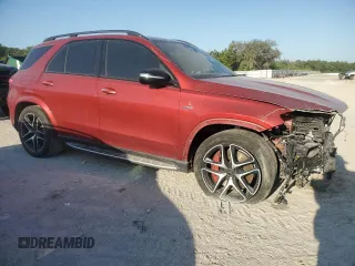 2022 Mercedes-Benz GLE 53 AMG with VIN 4JGFB6BB9NA600423, listed as a Copart auction lot 51919275 with 32,362 mi miles and Salvage title. Bid and sale history available at DreamBid. Image 4.