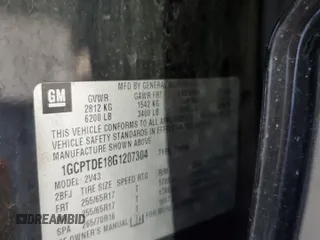 2016 Chevrolet Colorado 4WD Z71 z VIN 1GCPTDE18G1207304, wystawiony jako Copart lot #54703245 z przebiegiem 191 184 mil mil oraz Szkoda całkowita • Salvage title. Historia ofert i sprzedaży dostępna na DreamBid. Obrazek 12.