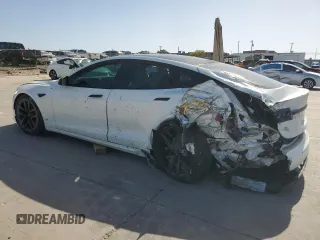 2022 Tesla Model S Plaid with VIN 5YJSA1E68NF466003, listed as a Copart auction lot 61717224 with Not provided miles and Salvage title. Bid and sale history available at DreamBid. Image 2.
