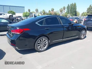 2017 Genesis G80 3.8L z VIN KMHGN4JE6HU190971, wystawiony jako IAAI lot #42195436 z przebiegiem 84 598 mil mil oraz . Historia ofert i sprzedaży dostępna na DreamBid. Obrazek 4.