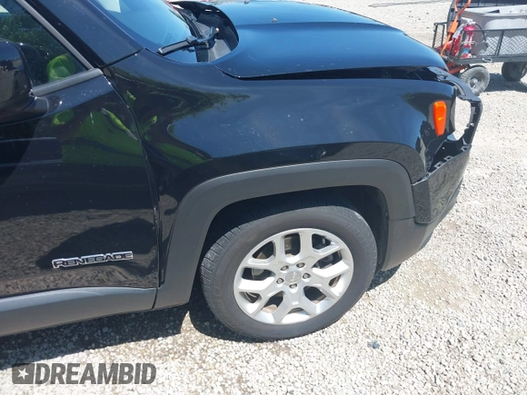 2018 Jeep Renegade Latitude with VIN ZACCJABB8JPH23377, listed as a IAAI auction lot 42142134 with 42,202 mi miles and . Bid and sale history available at DreamBid. Image 19.