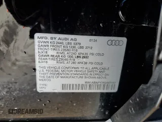 2024 Audi Q5 Premium with VIN WA1ABAFY7R2067157, listed as a Copart auction lot 83634674 with 4,340 mi miles and Salvage Title. Bid and sale history available at carsss.com. Image 13.