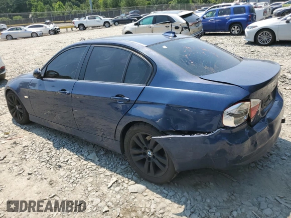 2006 BMW 3 Series 325i with VIN WBAVB13506PS66595, listed as a Copart auction lot 63195174 with 0 mi miles and Salvage Title. Bid and sale history available at carsss.com. Image 2.