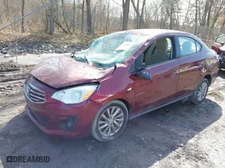 2019 Mitsubishi Mirage G4 ES with VIN ML32F3FJ1KHF00364, listed as a IAAI auction lot 41785587 with 110,159 mi miles. Bid and sale history available at carsss.com. Image 2.