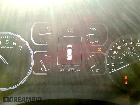 2020 Toyota Tundra 2WD SR5 with VIN 5TFEY5F17LX259009, listed as a Copart auction lot 82742724 with 35,421 mi miles and Salvage Title. Bid and sale history available at carsss.com. Image 9.