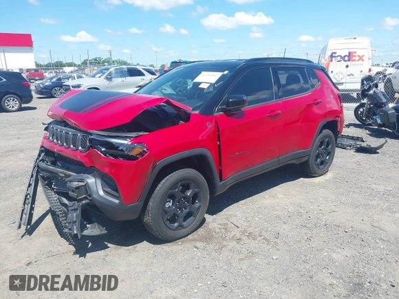 2023 Jeep Compass Trailhawk с VIN 3C4NJDDN4PT508324, выставлен на аукционе IAAI как лот 42266062 с пробегом 26 346 миль миль и . История ставок и продаж доступна на DreamBid. Изображение 19.