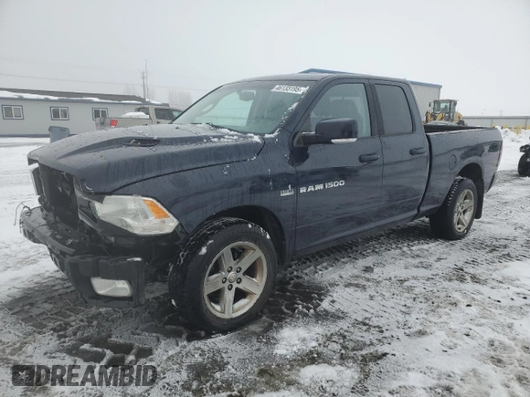 2012 Ram 1500 Sport with VIN 1C6RD7HTXCS288421, listed as a Copart auction lot 46133195 with 147,697 mi miles and Salvage title. Bid and sale history available at DreamBid. Image 1.