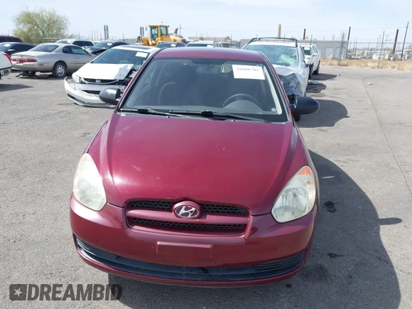 2007 Hyundai Accent GS with VIN KMHCM36C57U042263, listed as a IAAI auction lot 41688785 with 65,176 mi miles. Bid and sale history available at carsss.com. Image 12.