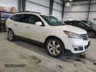 2015 Chevrolet Traverse LTZ with VIN 1GNKVJKD5FJ237352, listed as a Copart auction lot 51510075 with 153,028 mi miles and Salvage Title. Bid and sale history available at DreamBid. Image 4.