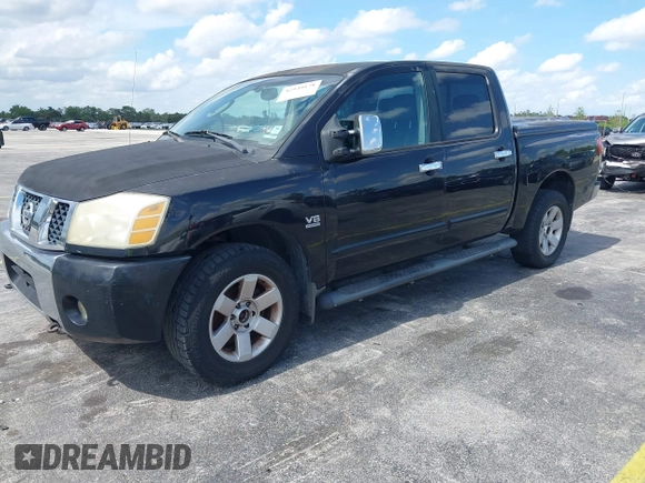2004 Nissan Titan LE with VIN 1N6AA07B54N583681, listed as a IAAI auction lot 42549178 with 263,841 mi miles and . Bid and sale history available at DreamBid. Image 2.