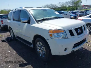 2015 Nissan Armada Platinum z VIN 5N1BA0NF5FN600359, wystawiony jako IAAI lot #41991643 z przebiegiem 141 060 mil mil oraz . Historia ofert i sprzedaży dostępna na DreamBid. Obrazek 1.