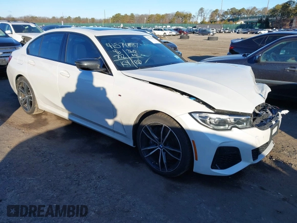 2020 BMW 3 Series M340i xDrive with VIN WBA5U9C00LFH73594, listed as a IAAI auction lot 41574837 with 46,702 mi miles and . Bid and sale history available at DreamBid. Image 1.