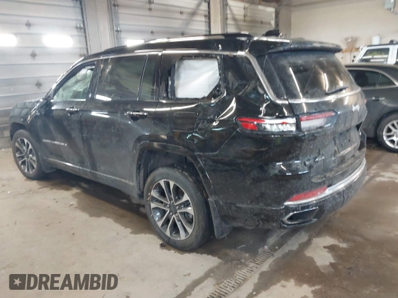 2021 Jeep Grand Cherokee Overland with VIN 1C4RJKDG8M8164904, listed as a IAAI auction lot 41352092 with 57,707 mi miles and . Bid and sale history available at DreamBid. Image 3.