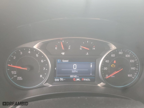 2020 Chevrolet Equinox LT with VIN 3GNAXKEV8LS677611, listed as a Copart auction lot 44700245 with 69,142 mi miles and Salvage Title. Bid and sale history available at carsss.com. Image 9.