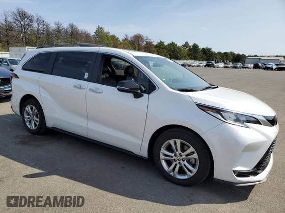 2023 Toyota Sienna XSE 25th Anniversary with VIN 5TDCSKFC6PS083719, listed as a Copart auction lot 71627604 with 71,367 mi miles and Salvage title. Bid and sale history available at DreamBid. Image 4.