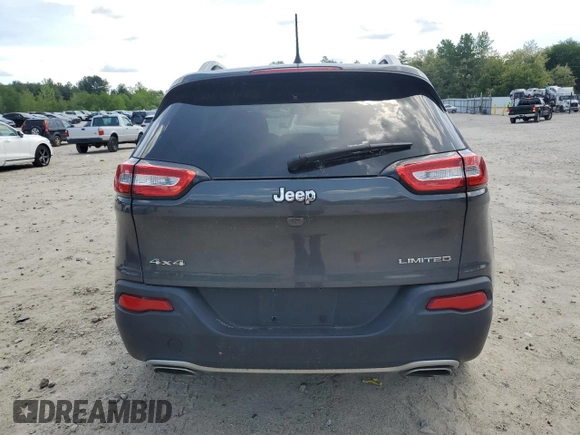2016 Jeep Cherokee Limited with VIN 1C4PJMDS1GW322118, listed as a Copart auction lot 58468615 with 115,822 mi miles and Salvage title. Bid and sale history available at DreamBid. Image 6.