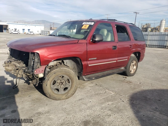 2003 Chevrolet Tahoe LT with VIN 1GNEC13T83R247248, listed as a Copart auction lot 43629135 with 0 mi miles and Salvage Title. Bid and sale history available at carsss.com. Image 1.