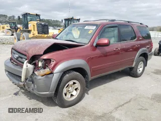 2003 Toyota Sequoia SR5 with VIN 5TDBT44A03S204583, listed as a Copart auction lot 49802095 with 220,613 mi miles and Salvage Title. Bid and sale history available at DreamBid. Image 1.