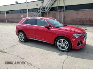 2023 Audi Q3 S line Premium Plus with VIN WA1EECF35P1040308, listed as a Copart auction lot 60119435 with 12,244 mi miles and Salvage title. Bid and sale history available at DreamBid. Image 14.
