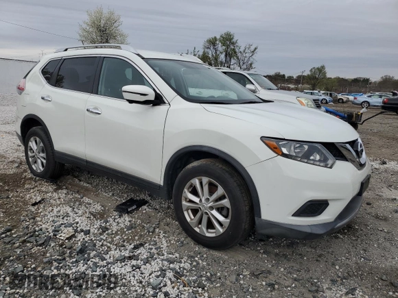 2016 Nissan Rogue SV with VIN KNMAT2MV6GP694692, listed as a Copart auction lot 46224705 with 109,939 mi miles and Salvage Title. Bid and sale history available at carsss.com. Image 4.