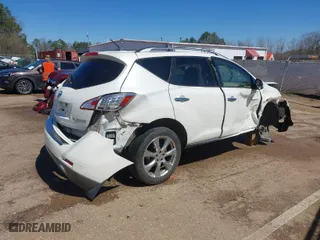 2014 Nissan Murano S with VIN JN8AZ1MU0EW403482, listed as a IAAI auction lot 41806817 with 76,624 mi miles. Bid and sale history available at carsss.com. Image 4.