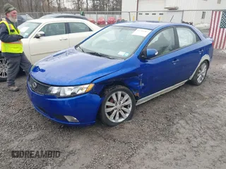 2010 Kia Forte SX with VIN KNAFW4A38A5142042, listed as a IAAI auction lot 41711307 with 162,765 mi miles. Bid and sale history available at carsss.com. Image 2.