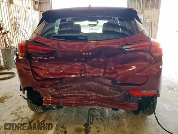 2025 Buick Encore GX Preferred with VIN KL4AMBSP6SB076449, listed as a Copart auction lot 58593205 with 7,114 mi miles and Salvage title. Bid and sale history available at DreamBid. Image 6.