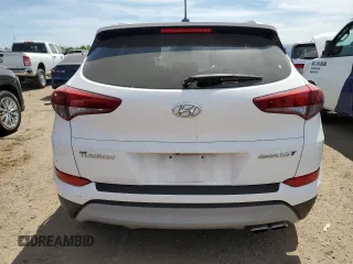 2017 Hyundai Tucson Value with VIN KM8J33A26HU289561, listed as a Copart auction lot 56167455 with 106,263 mi miles and Clean title. Bid and sale history available at DreamBid. Image 6.