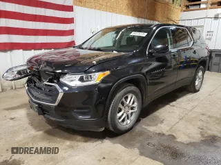 2018 Chevrolet Traverse LS z VIN 1GNEVFKW6JJ133196, wystawiony jako Copart lot #54419275 z przebiegiem 93 345 mil mil oraz Nie do naprawy • Non repairable. Historia ofert i sprzedaży dostępna na DreamBid. Obrazek 1.