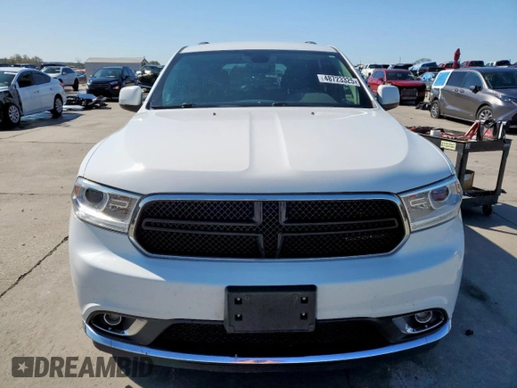 2017 Dodge Durango SXT z VIN 1C4RDJAG3HC824081, wystawiony jako Copart lot #48723325 z przebiegiem 129 372 mil mil oraz Czysty tytuł • Clean title. Historia ofert i sprzedaży dostępna na DreamBid. Obrazek 5.